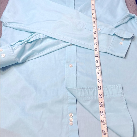 Mens Croft & Barrow Dress Shirt Light Blue (15.5) 34/35 Front Pocket Long Sleeve - Picture 5 of 5
